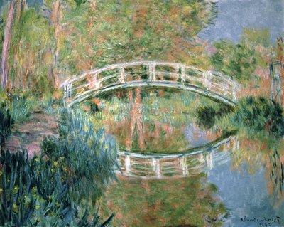 De Japanse brug, Giverny, 1892 door Claude Monet